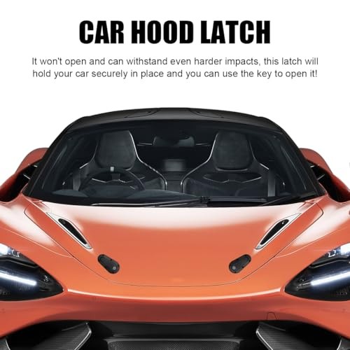 Flush Hood Latch & Pin Kit - Durable Engine Bonnet Quick Release Latch & Pin