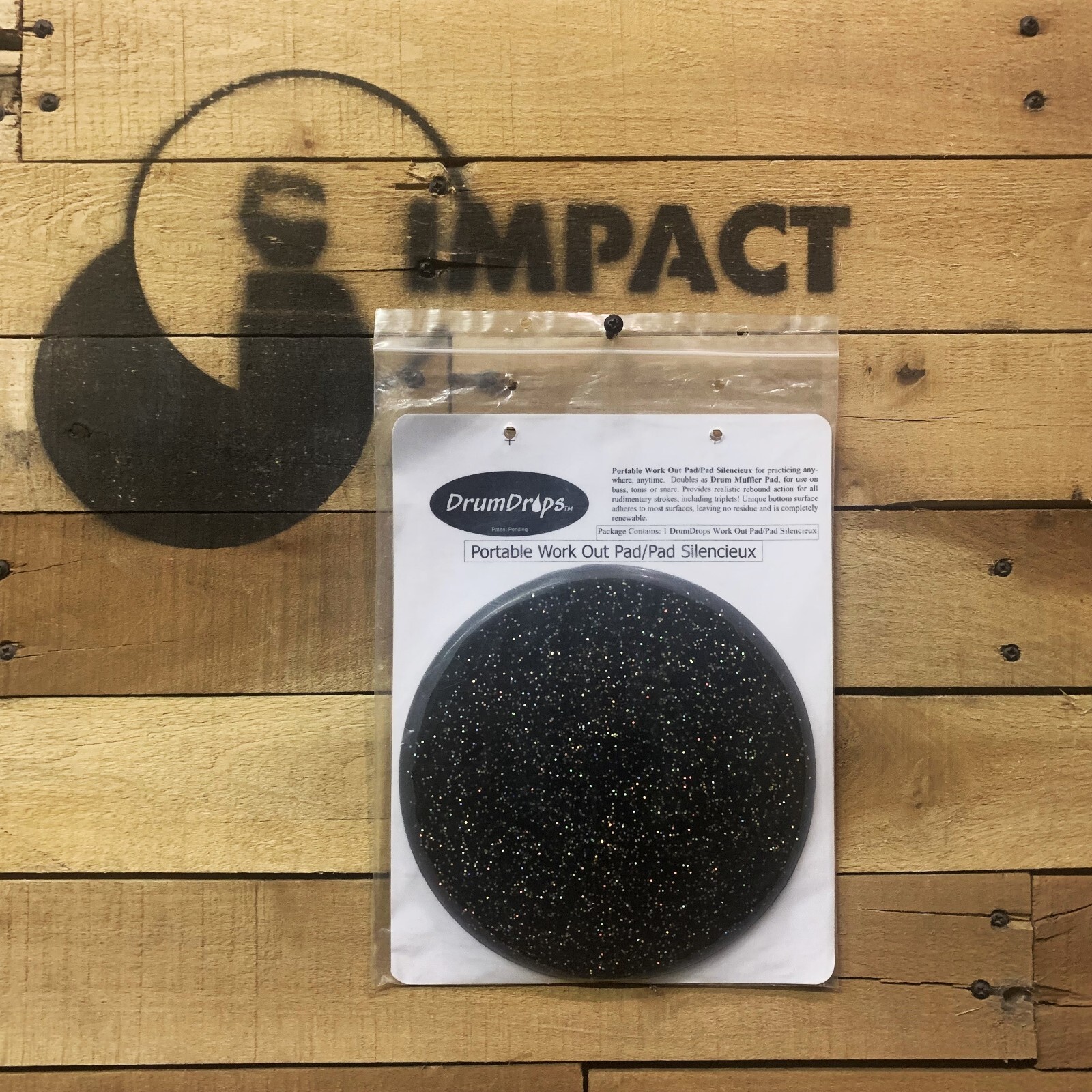 DrumDrops DDGP 8" Rubber Glitter Effect Practice Pad