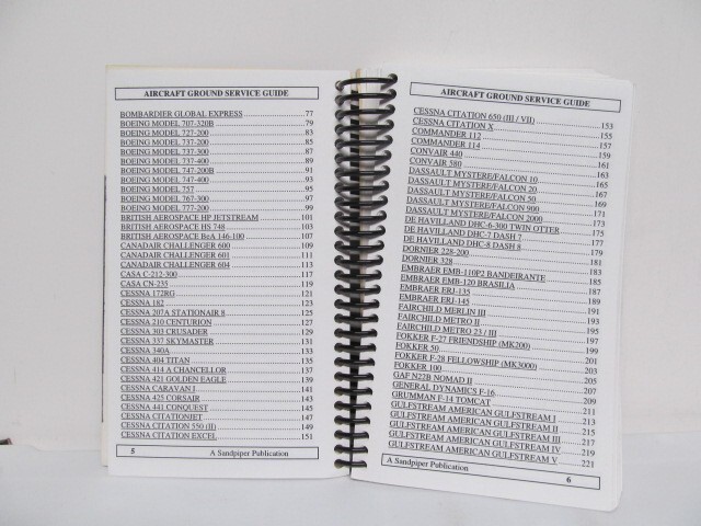 2001 AIRCRAFT GROUND SERVICE MANUAL by Sandpiper Publications
