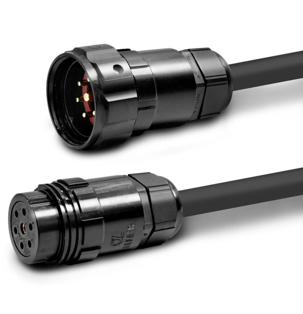Hand-Built Ultra-Flexible 16 AWG 7-Pin Motor Control Extension SOOW Cable 100 ft