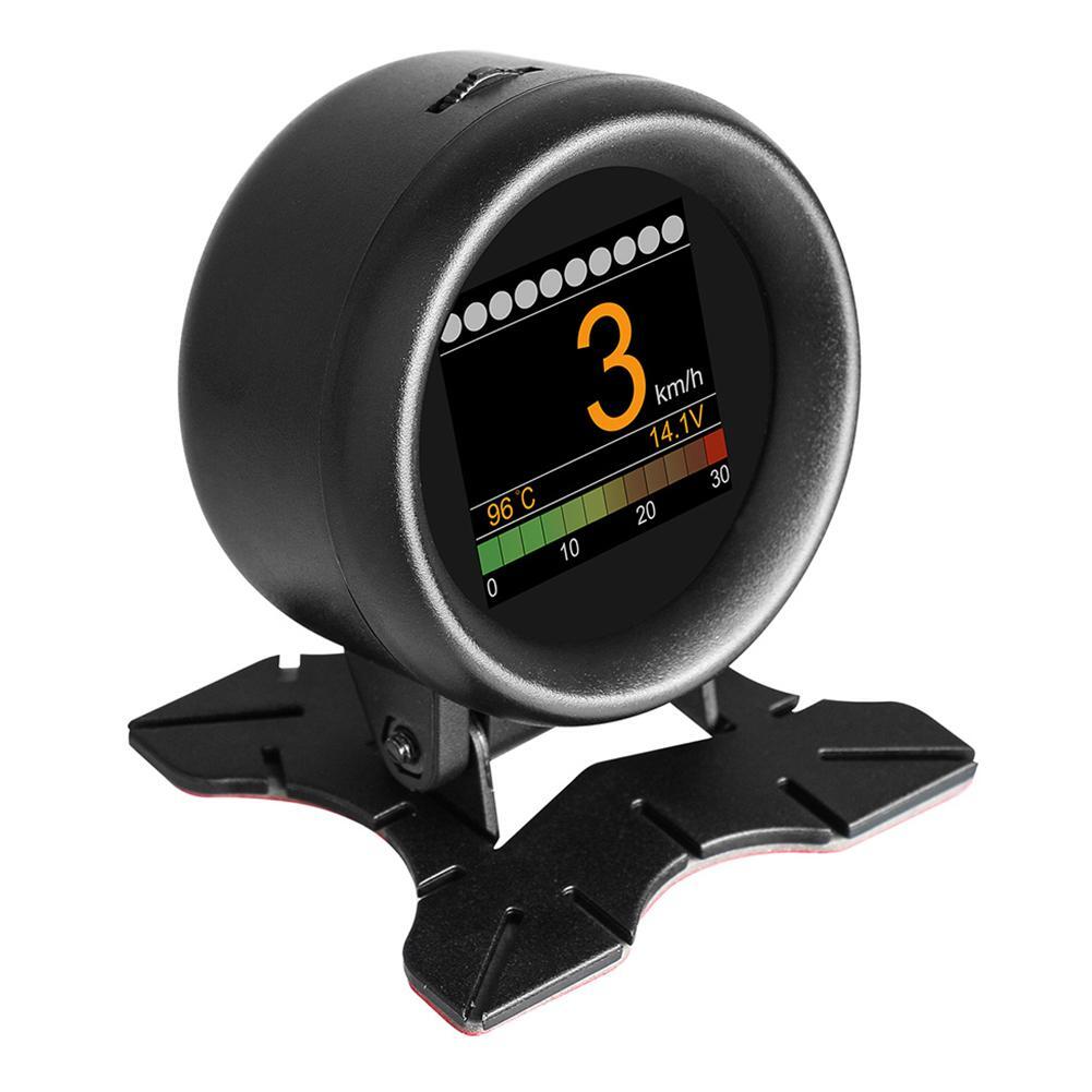 Car OBD2 HUD Digital Head Up Display Speedometer Overspeed RPM Alarm Temp Meter