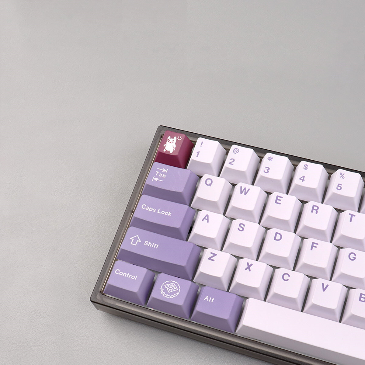 DIY Rabbit TUZI Keycap Bunny PBT Cherry Profile DYE-SUB 129 Key For MX