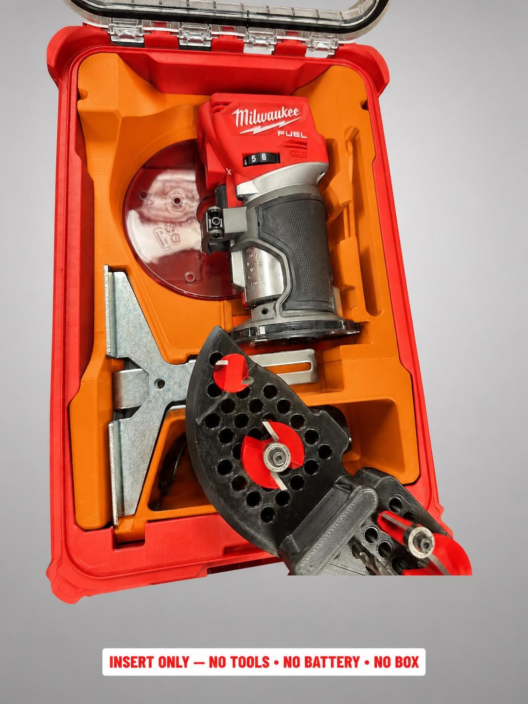 Milwaukee Packout Insert for M18 Fuel Compact Router | 3D Printed