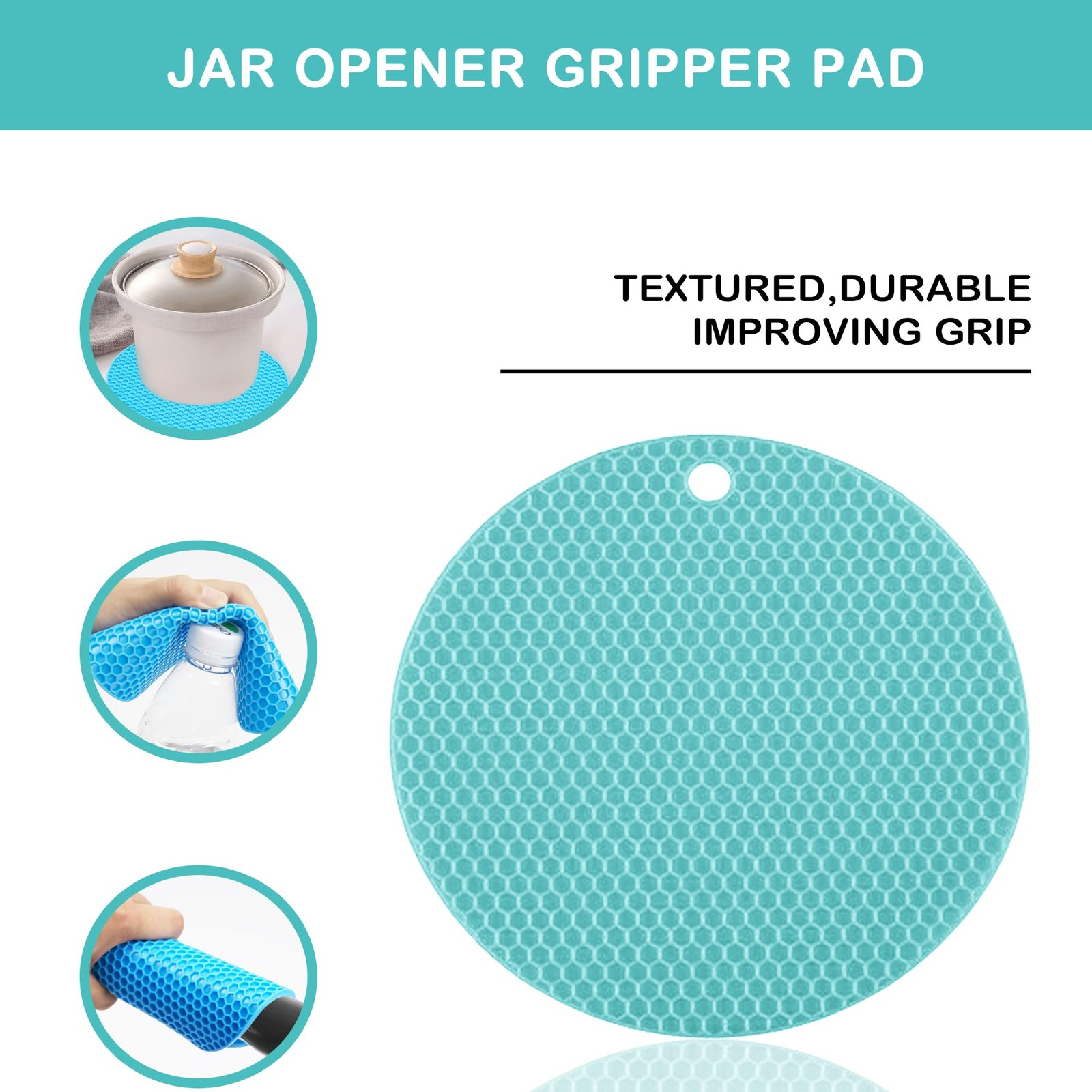 Jar Opener for Weak Hands Seniors with Arthritis 5 in 1 Multi Function Bottle