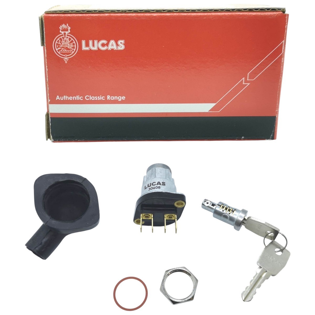 Lucas Complete Ignition Switch Keys Lock Rubber Cover BSA Norton Triumph LU30608
