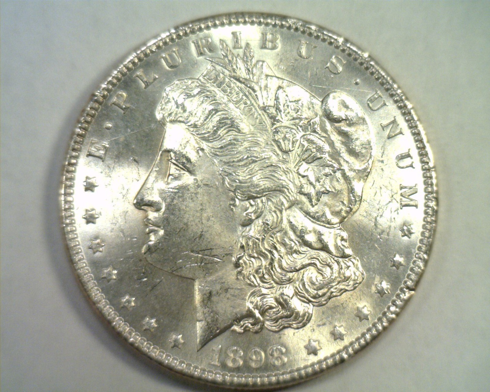 1898 MORGAN SILVER DOLLAR CHOICE UNCIRCULATED CH UNC. NICE ORIGINAL COIN