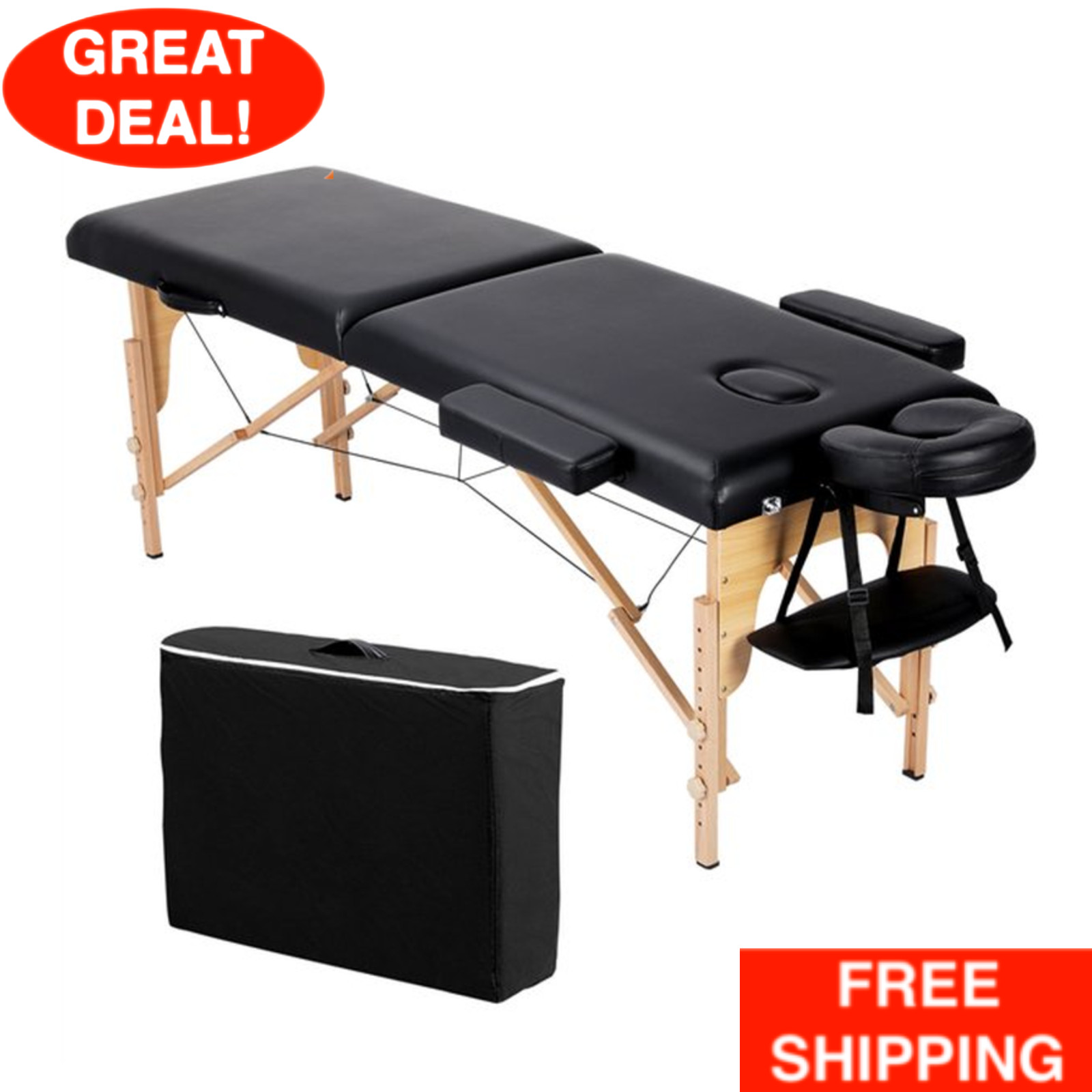 84" Camilla Portatil Para Masajes y Estetica Profesional Cama Portatil En Oferta