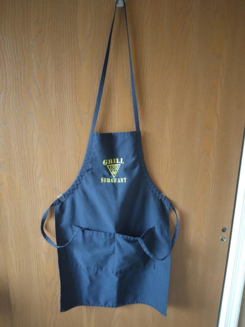 New Jersey State Police Embroidered Cooking Apron Barely Used Maybe 3x if That!
