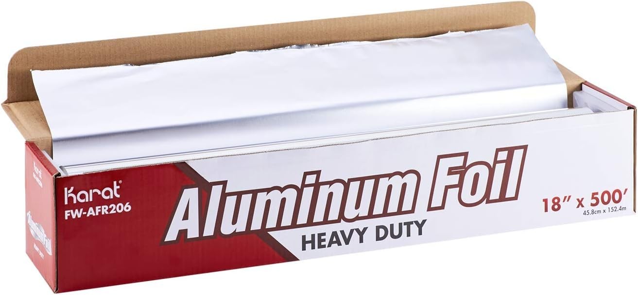 FW-AFR206 18"x 500' Heavy Duty Aluminum Foil Roll - 1 Roll