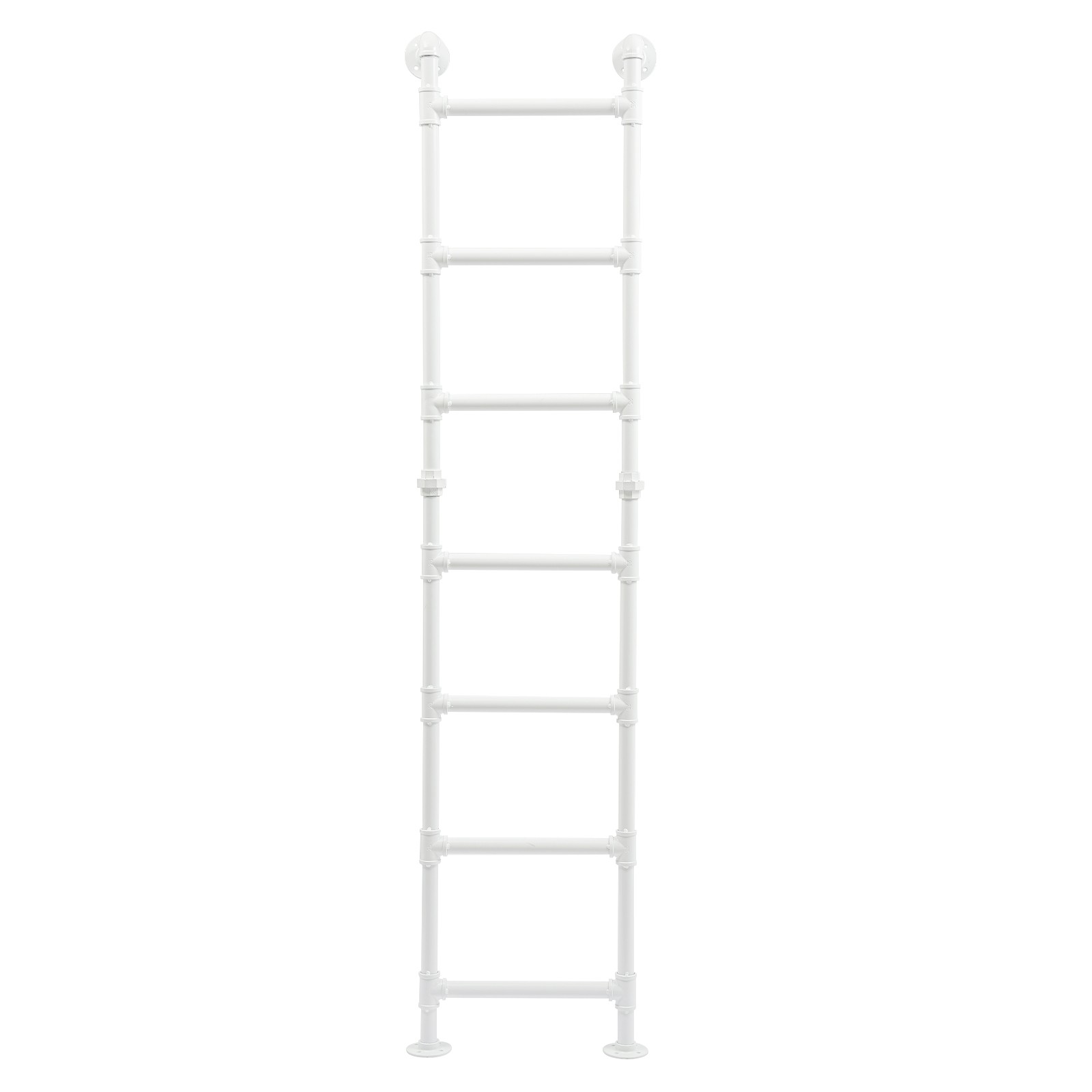Modern 7-Step Bunk Bed Ladder - Space-Saving Carbon Steel Design