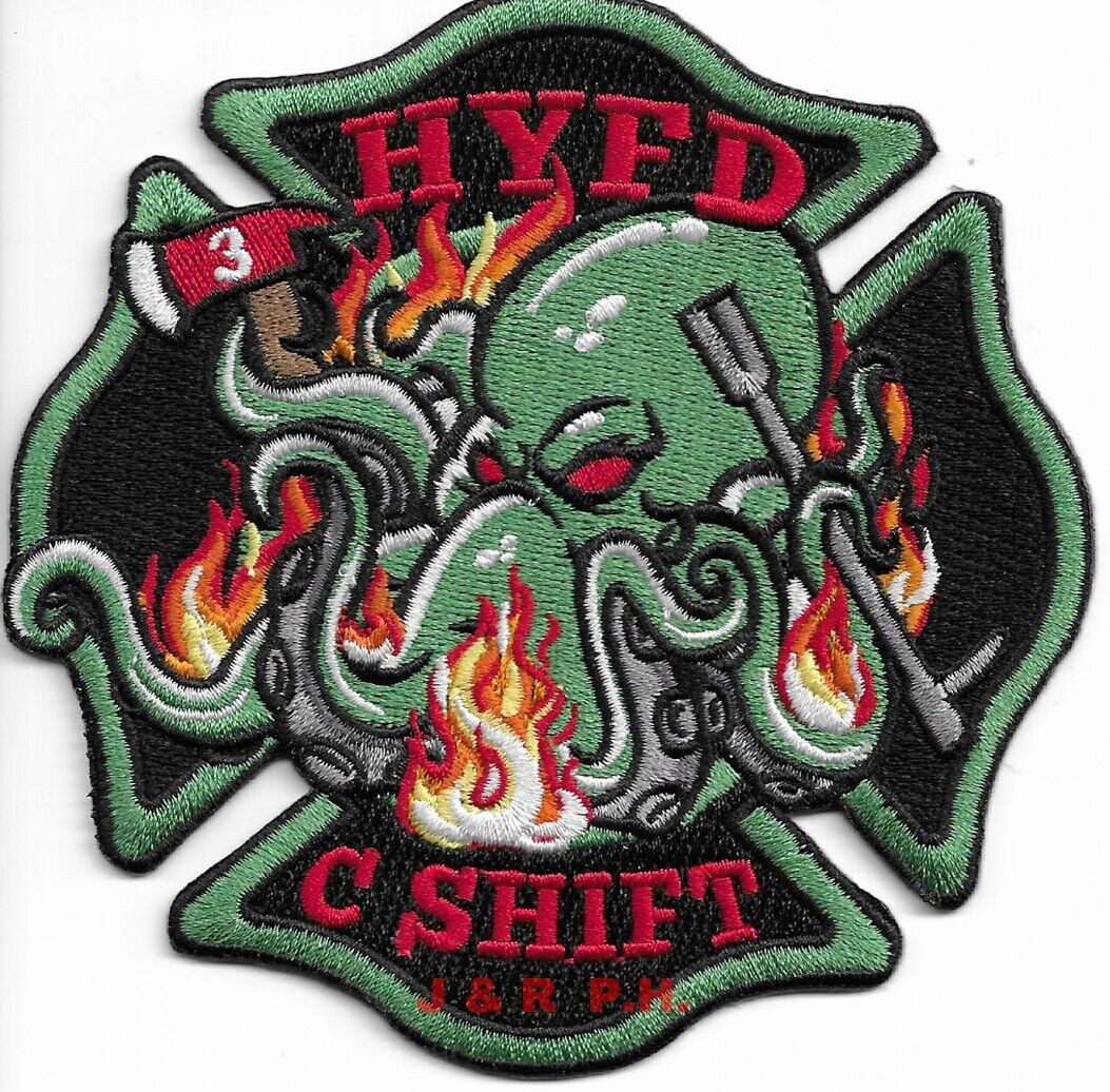 *NEW*  Hyannis Port  "C" Shift, MA  (4.5" x 4.5" size) fire patch