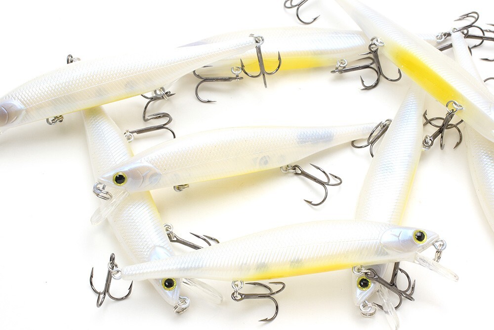 LUCKY CRAFT Lightning Pointer 110SP - 445 French Pearl OB (1qty) Jerkbait .