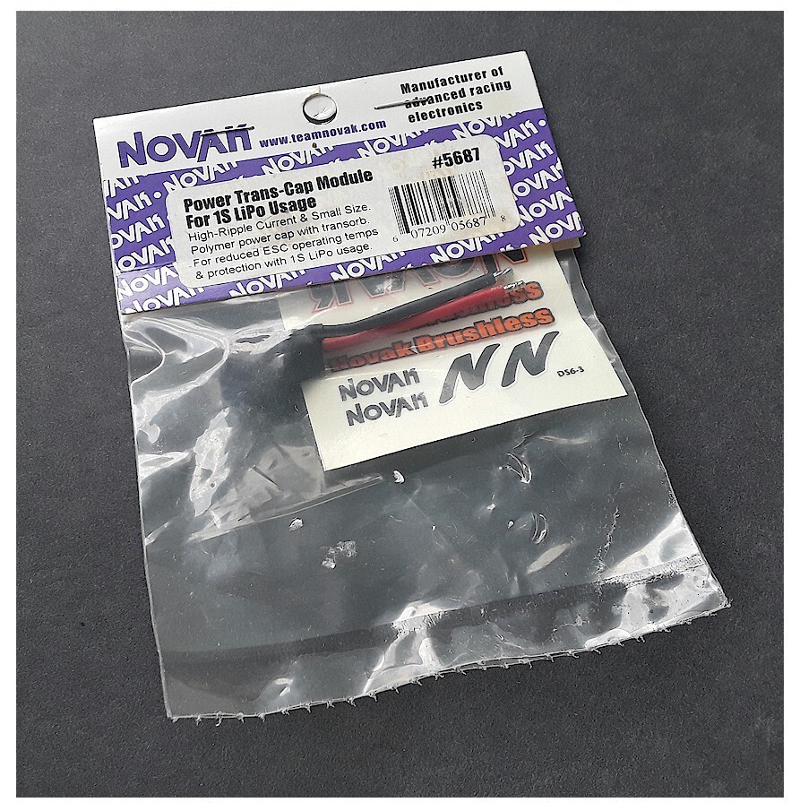 Novak Power Trans-Cap Module-1s Lipo 5687 f/use with Kinetic ESC Ballistic Motor