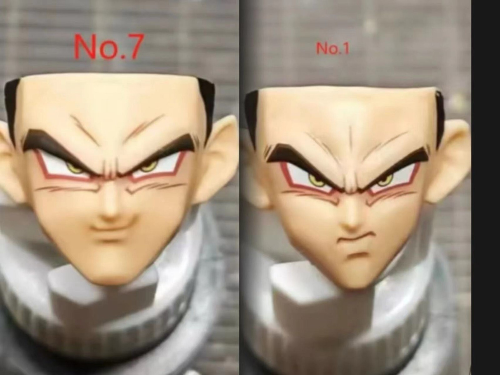custom DRAGON BALL ssj4 goku Face (panel) Smile & serious shf ssj4 goku