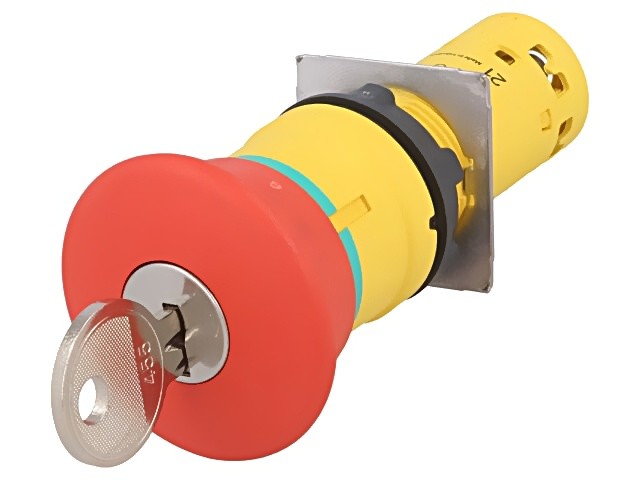 XB7NS9445 Switch: Safety switch with key 22mm rod.Pos: 2 SCHNEIDER