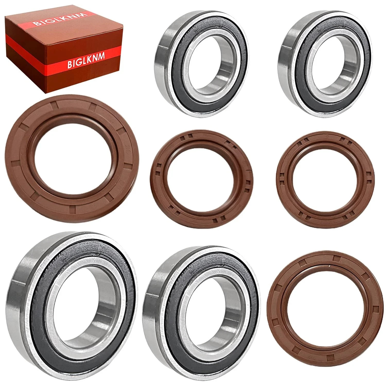 Front and Rear Wheel Bearing Seals Kits for Yamaha YZ125 YZ125X YZ250 YZ250F YZ4