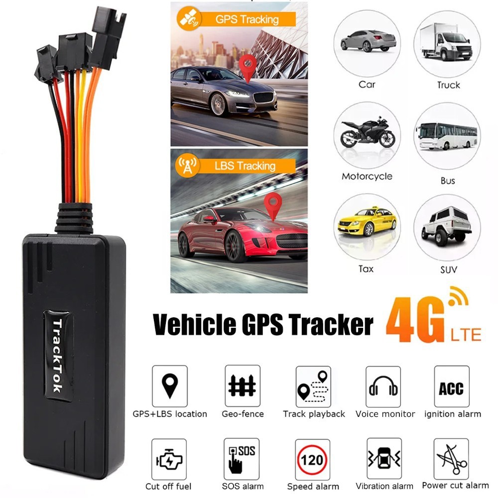 4G Car GPS Tracker GSM GPRS Real Time Tracking Device Locator for Truck Vehicle