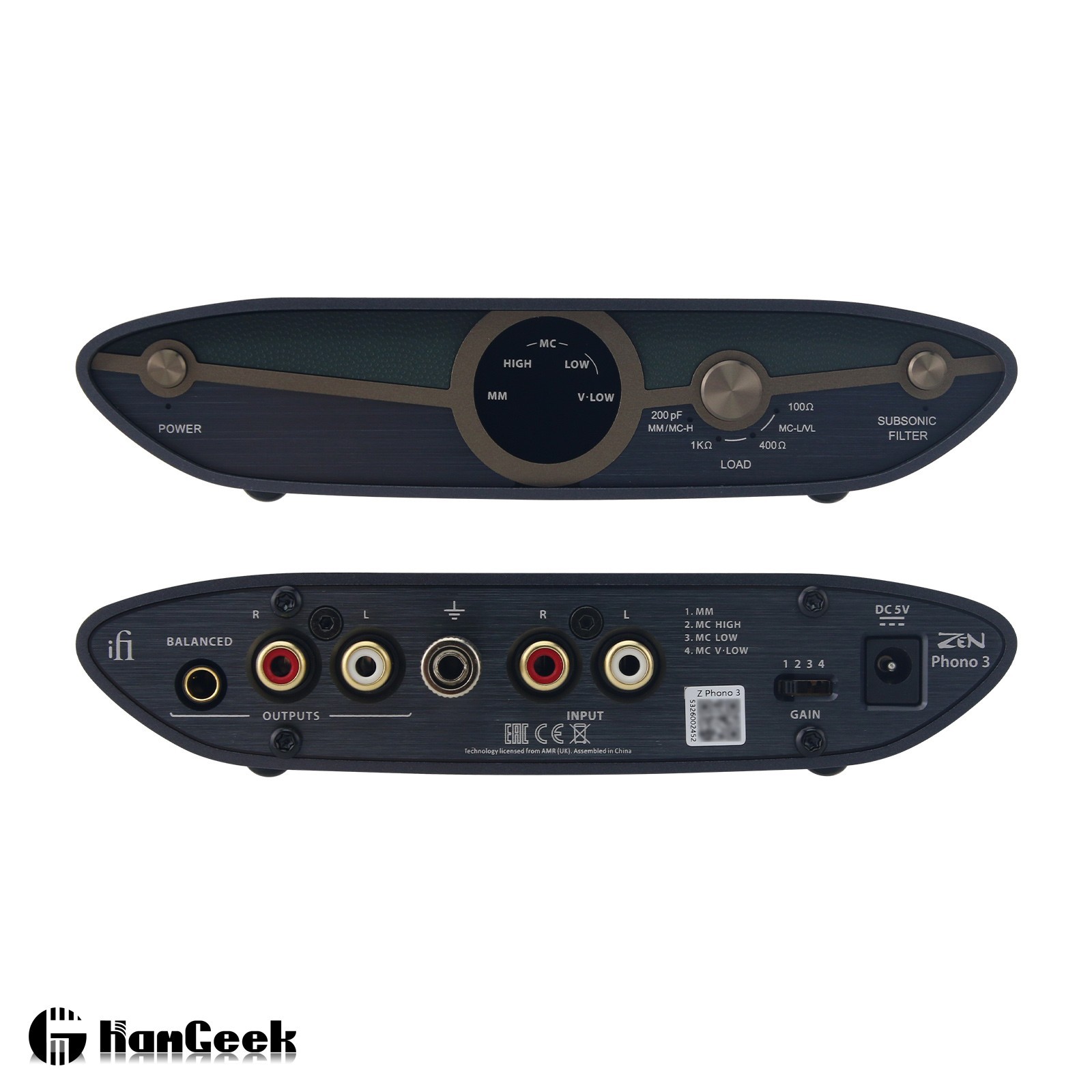 iFi ZEN Phono 3 Balanced MM/MC Phono Amplifier Intelligent Low Frequency Filter