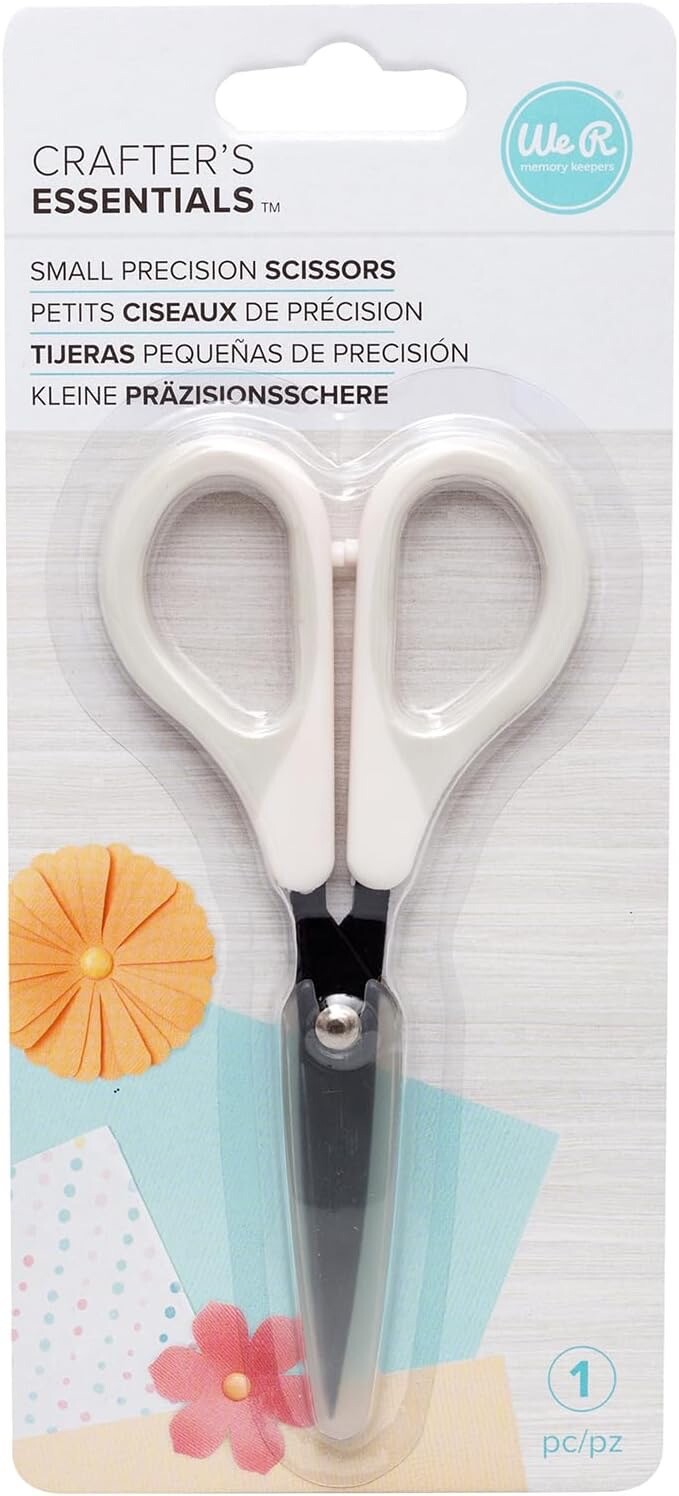 We R Memory Keepers Basic Tools-Precision Scissors, 5" - 4 Pack