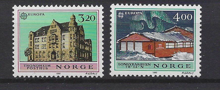 Norway 1990 MNH Europe NK 1097-1098