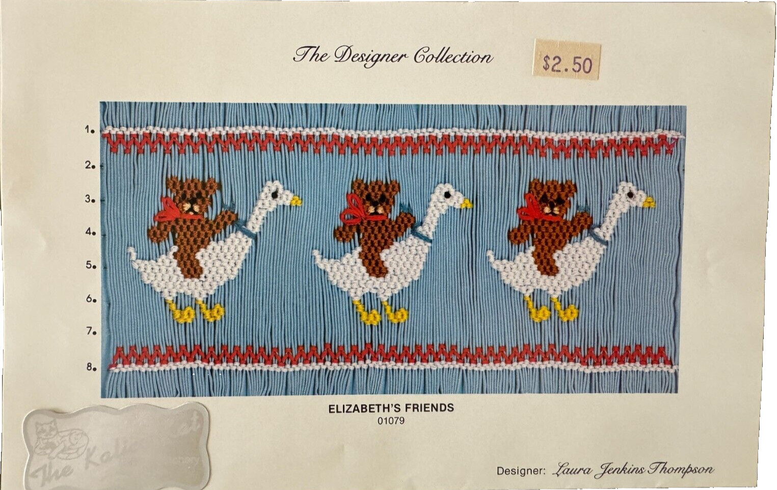 ELLEN McCARN Smocking Pattern Plate Elizabeth's Friends Sewing #01079 Vtg 1980s