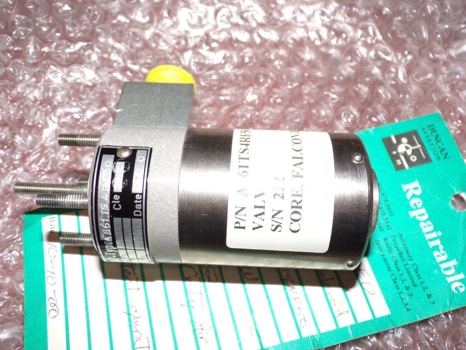 Falcon Jet Solenoid A861TS4RF50