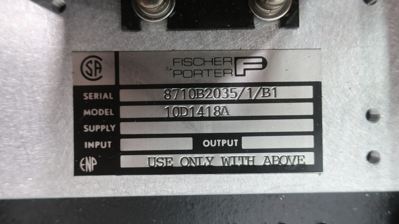 Fischer & Porter 10D1418A Flow Meter Control Unit