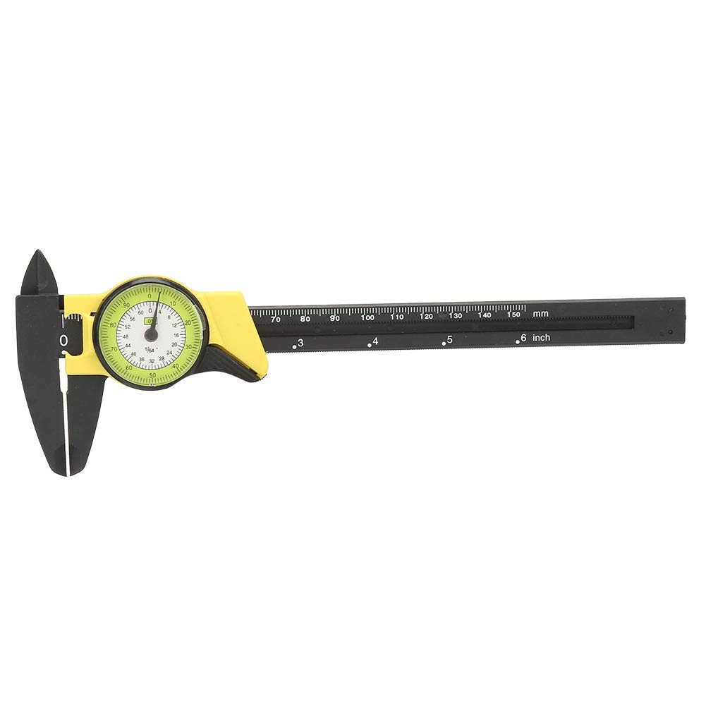 0-150Mm Plastic Dial Vernier, Caliper Measuring Tool Plastic Dial Caliper Cal...