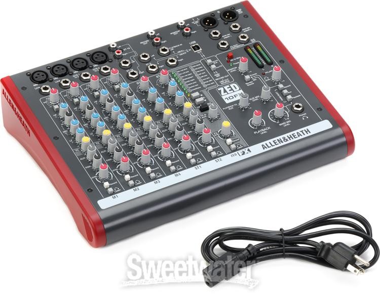 Allen & Heath ZED-10FX 10-channel Mixer with USB Audio Interface and Effects