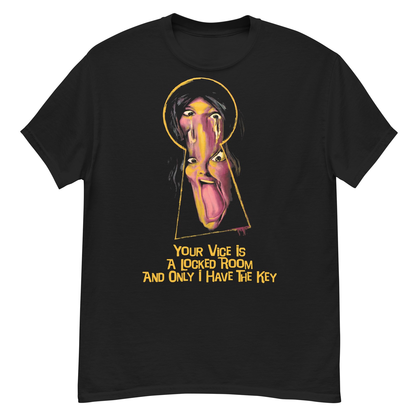 Your Vice Is a Locked Room and Only I Have the Key cult giallo fan art t-shirt