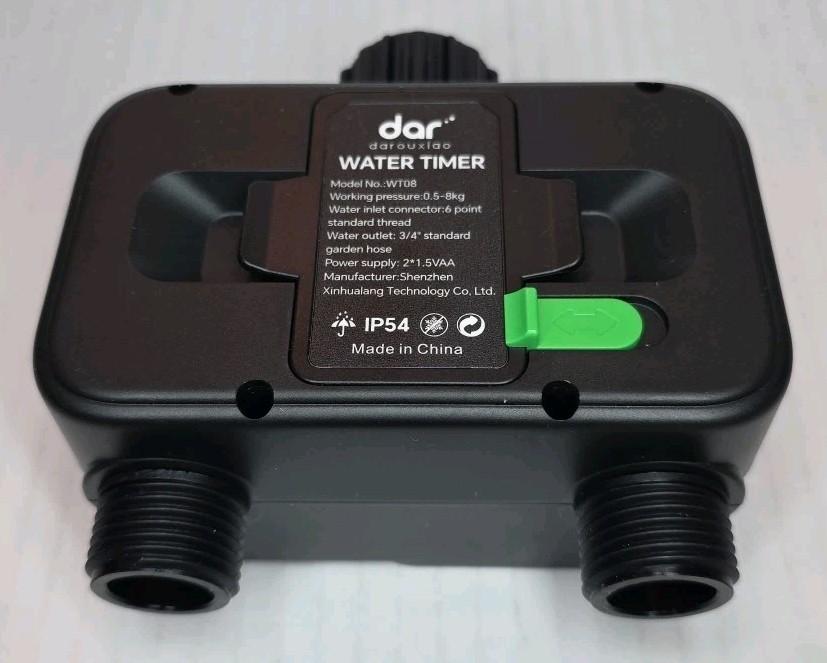 Dar 2 Zone Water Timer WT08 with Dual Outlets New