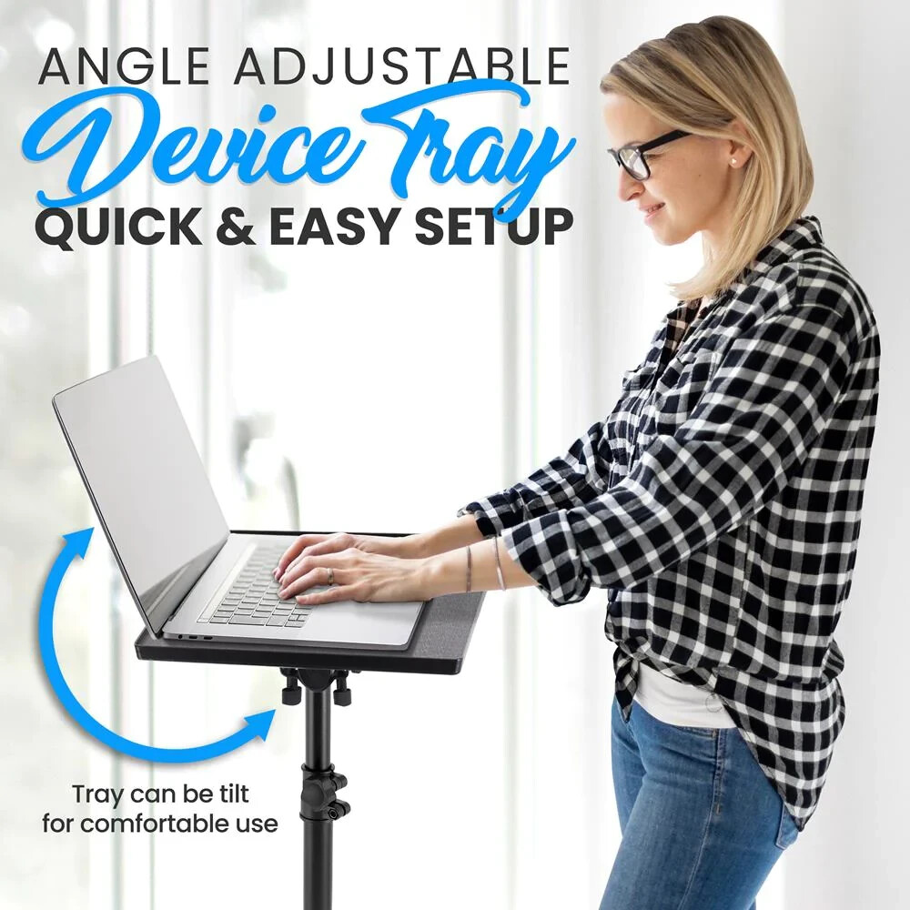 Pyle PLPTS2X2 Adjustable Tripod Mount Laptop / Device Stand - 2 Pack