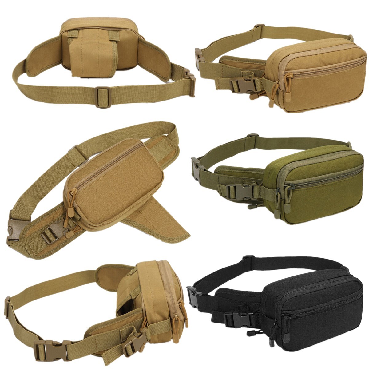 Pistol Concealed Carry Waist Bag Holster Tactical Gun Pouch Case Magazine Pouch