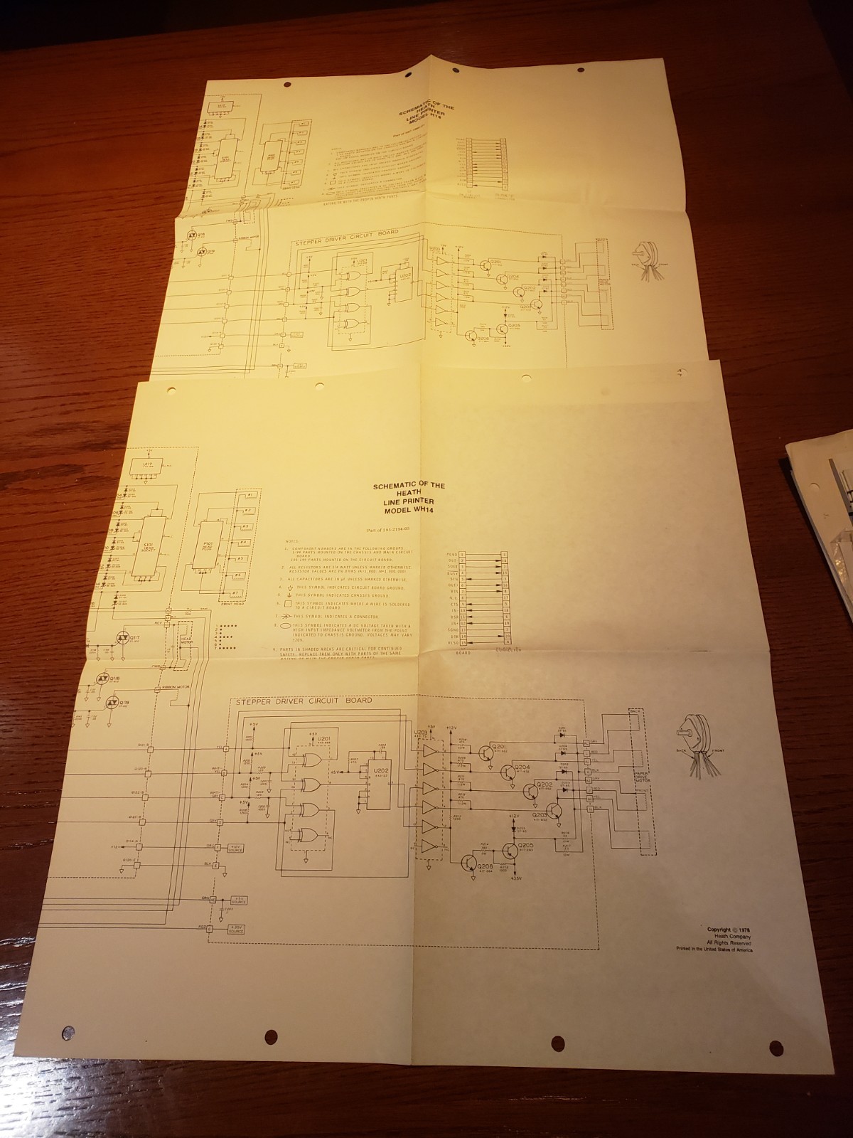 Heathkit/ Heath Line Printer WH-14 & H-14 Schematics