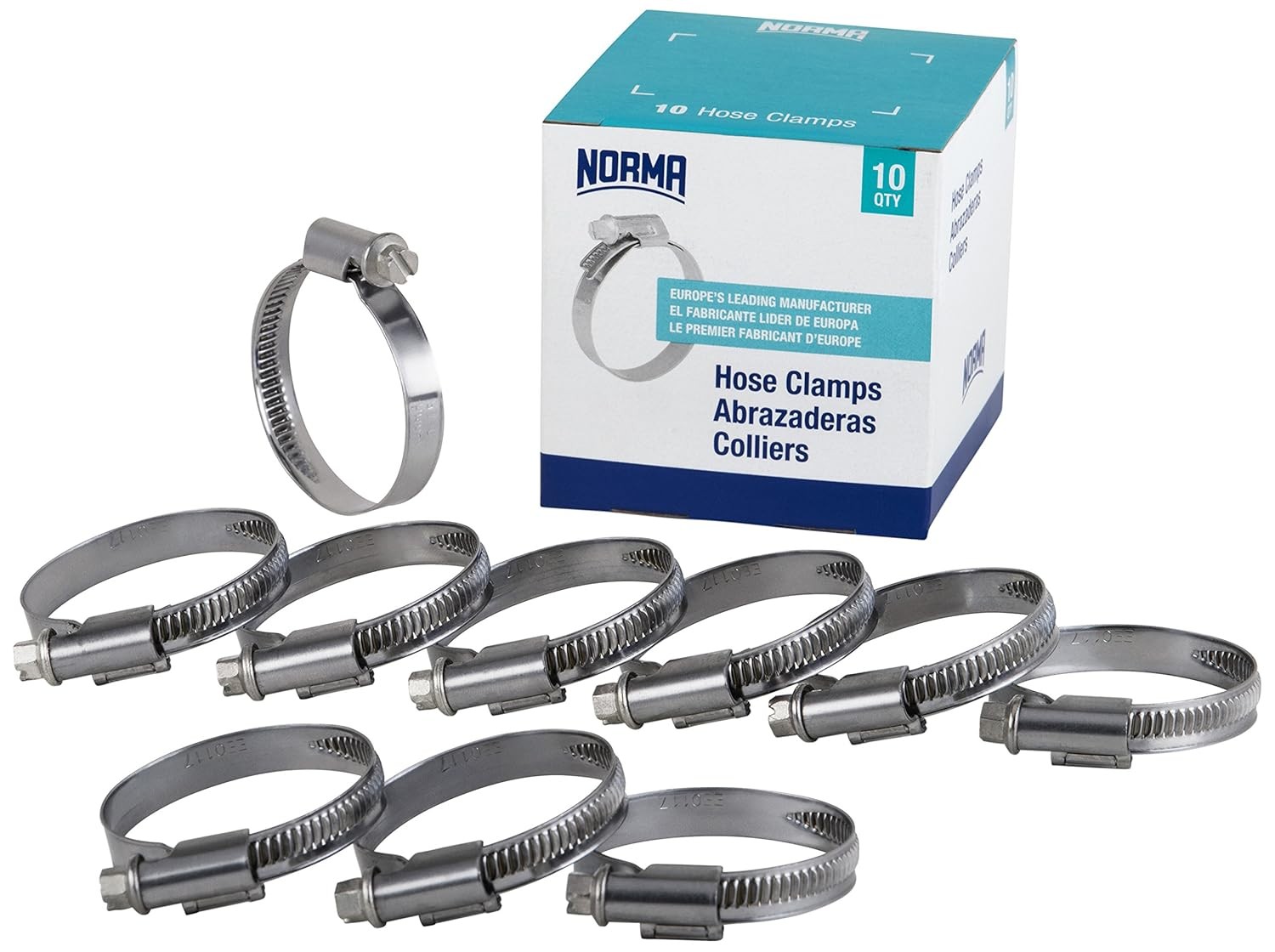 01266704016-000-0539 Hose Clamps, 12 mm-20 mm x 9 W4 (Pack of Metallic