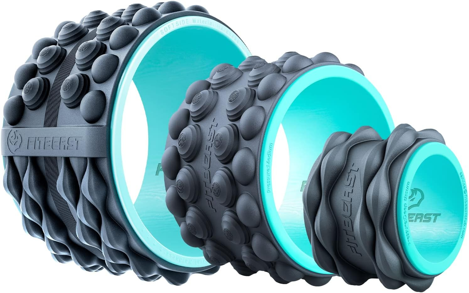 Back Roller, Back Wheel Foam Roller - Targeted Muscle Roller for Deep Tissue Mas