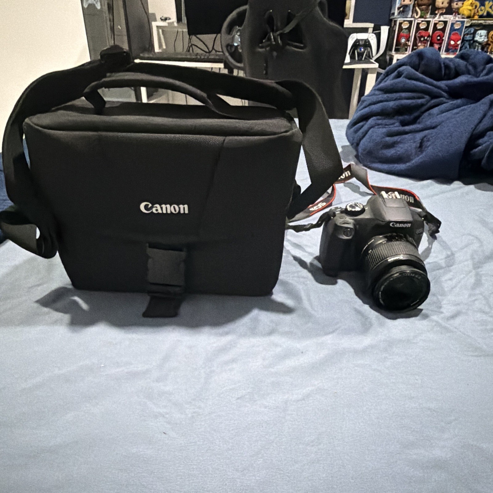 Canon EOS Rebel T6 DSLR Camera Bundle w/ Lens, Bag, Strap, Wi-Fi APS-C Black