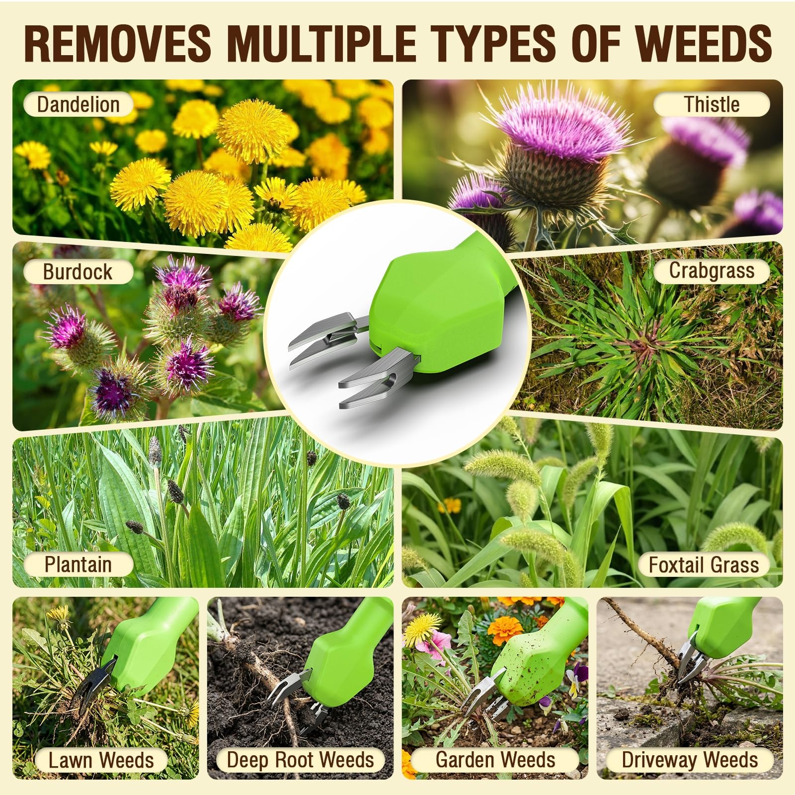 Electric Weed Puller Tool, No Bending Weed Remove Tool, Stand Up Weed Puller ...