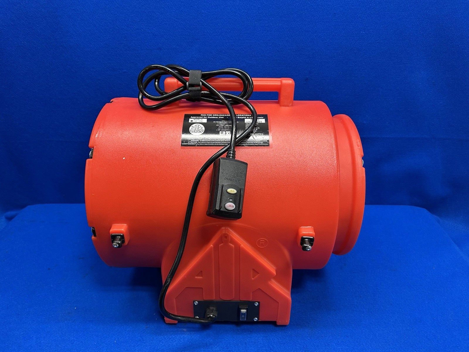 AIR SYSTEMS INTERNATIONAL CVF-12AC Portable Fan  39FW23