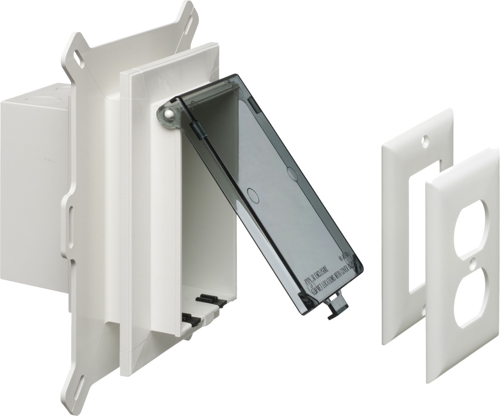 Arlington DBVS1C Vertical In Box Vinyl Siding Electrical Box Weatherproof