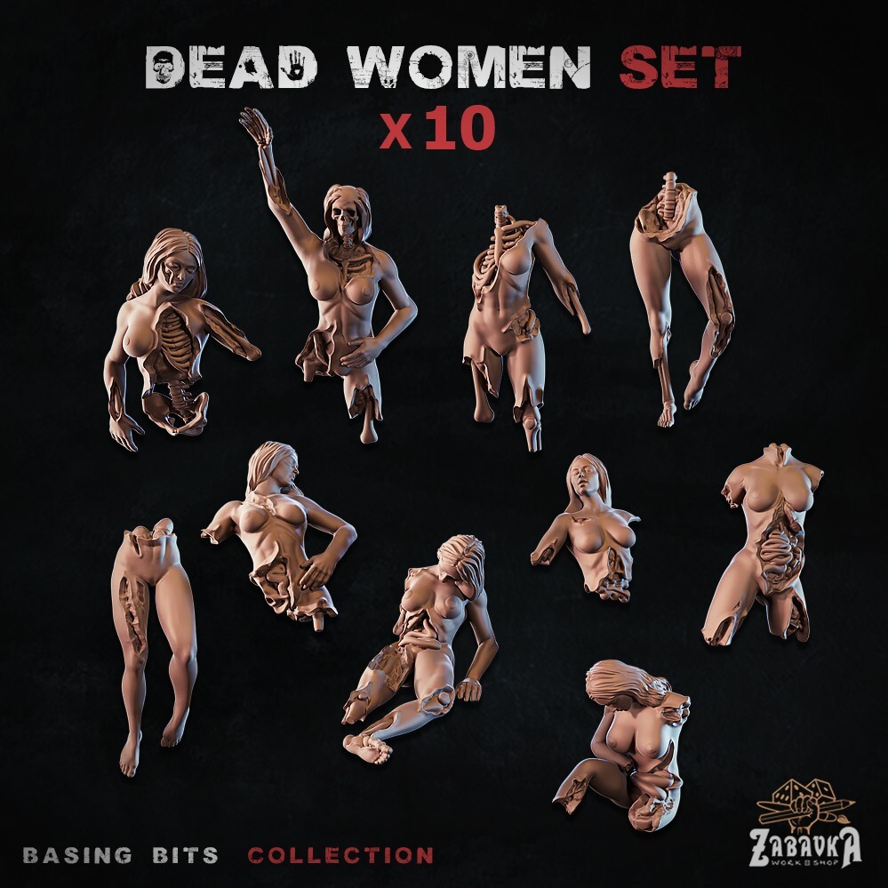Basing decoration bits   32mm scale.  Dead women