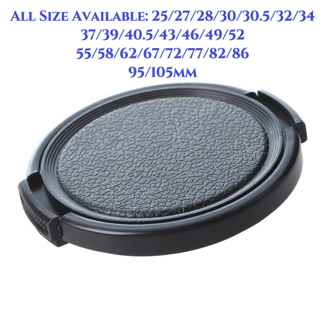1PC Side Pinch Snap-On Front Lens Cap for Nikon, Fuji, Canon, Sony * All Sizes*