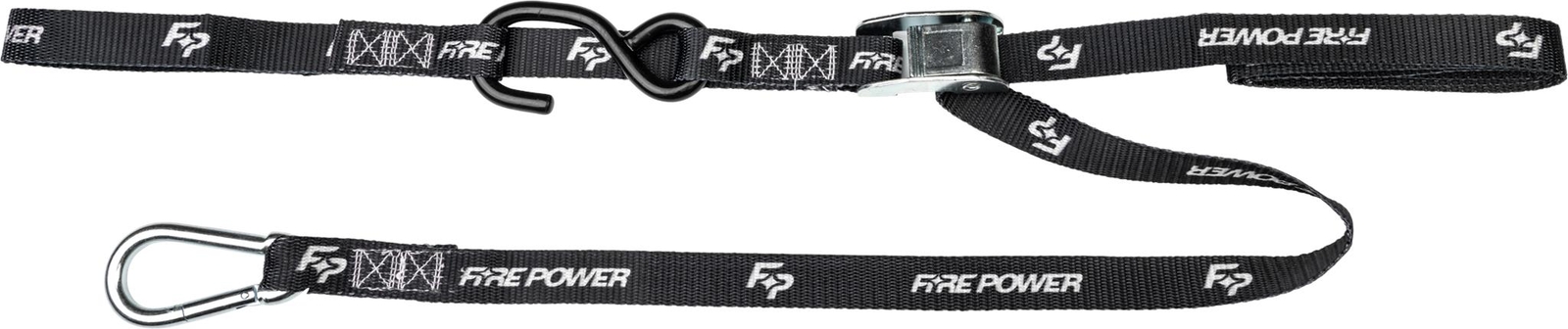 Fire Power 1" Tie Down Soft Tie Black 2/Pk #29-13030