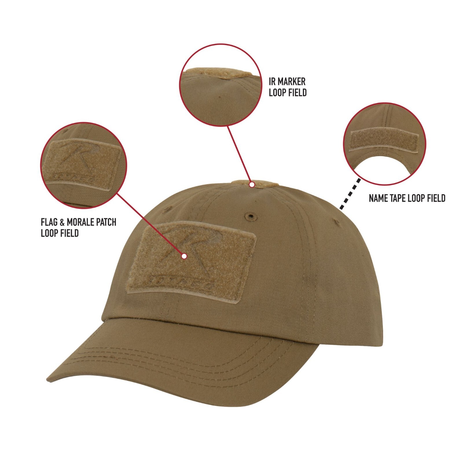 Rothco Tactical Operator Cap Adjustable Military Contractor Hat Army Camo