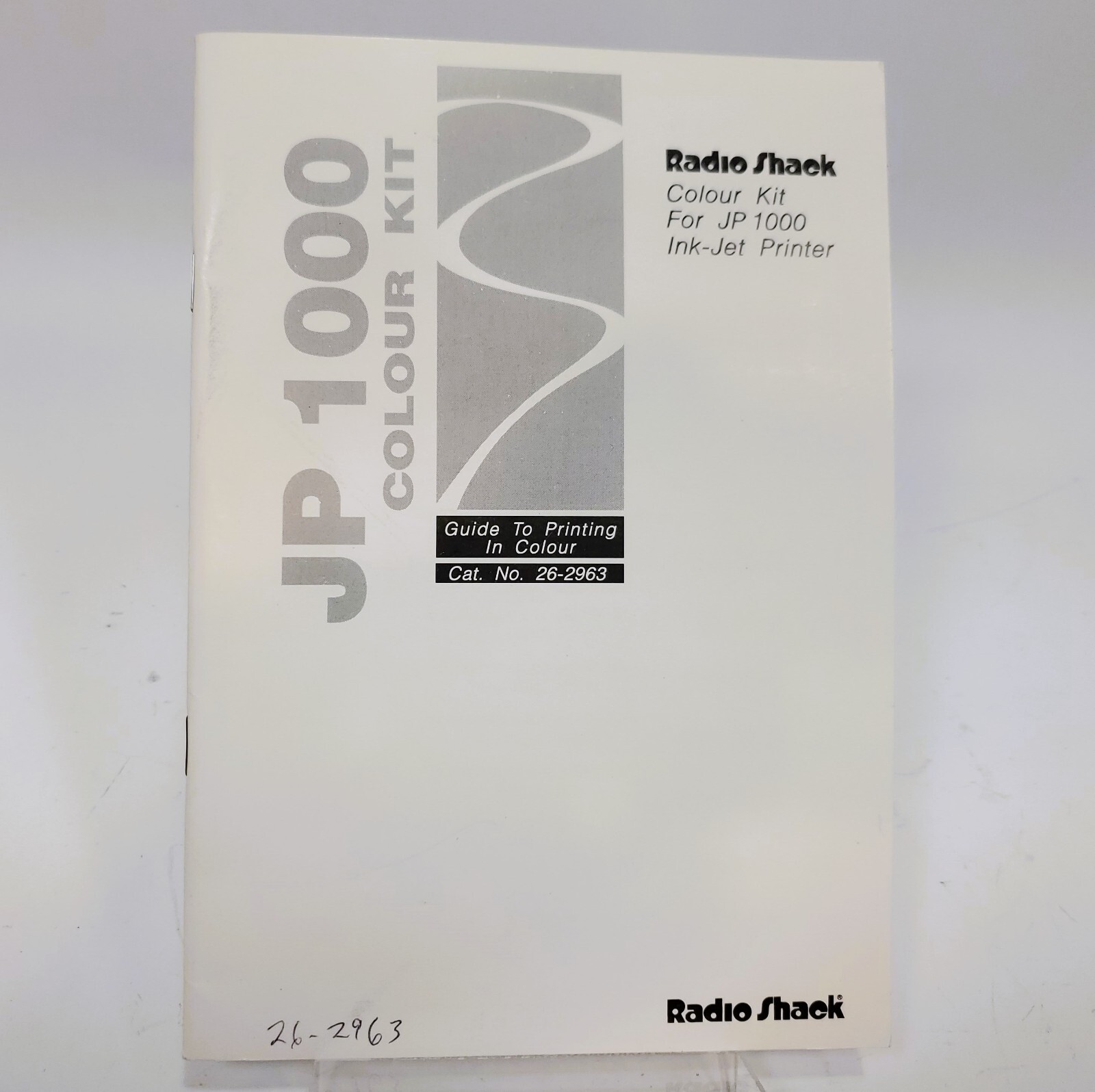 Radio Shack JP-1000 Owner's Manual 26-2963