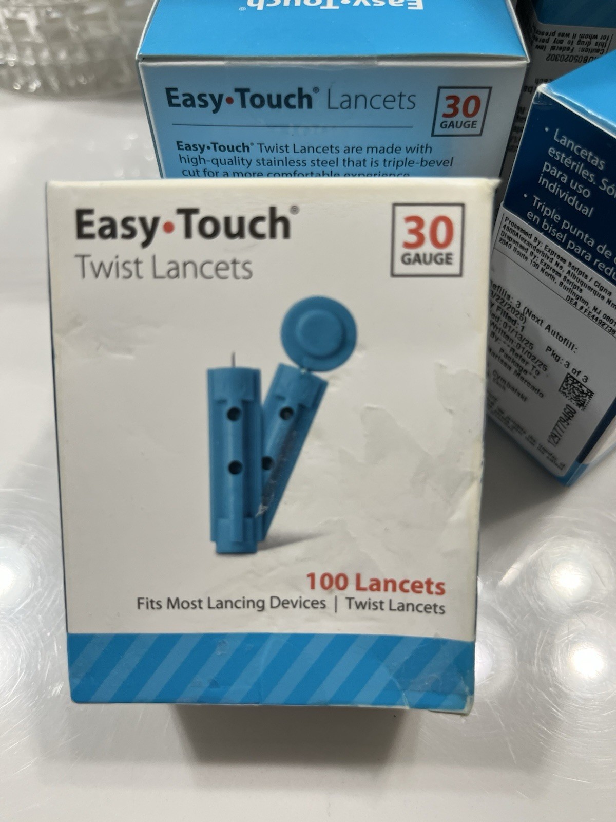 Easy Touch 30 Gauge Twist Top Lancets 100 Count
