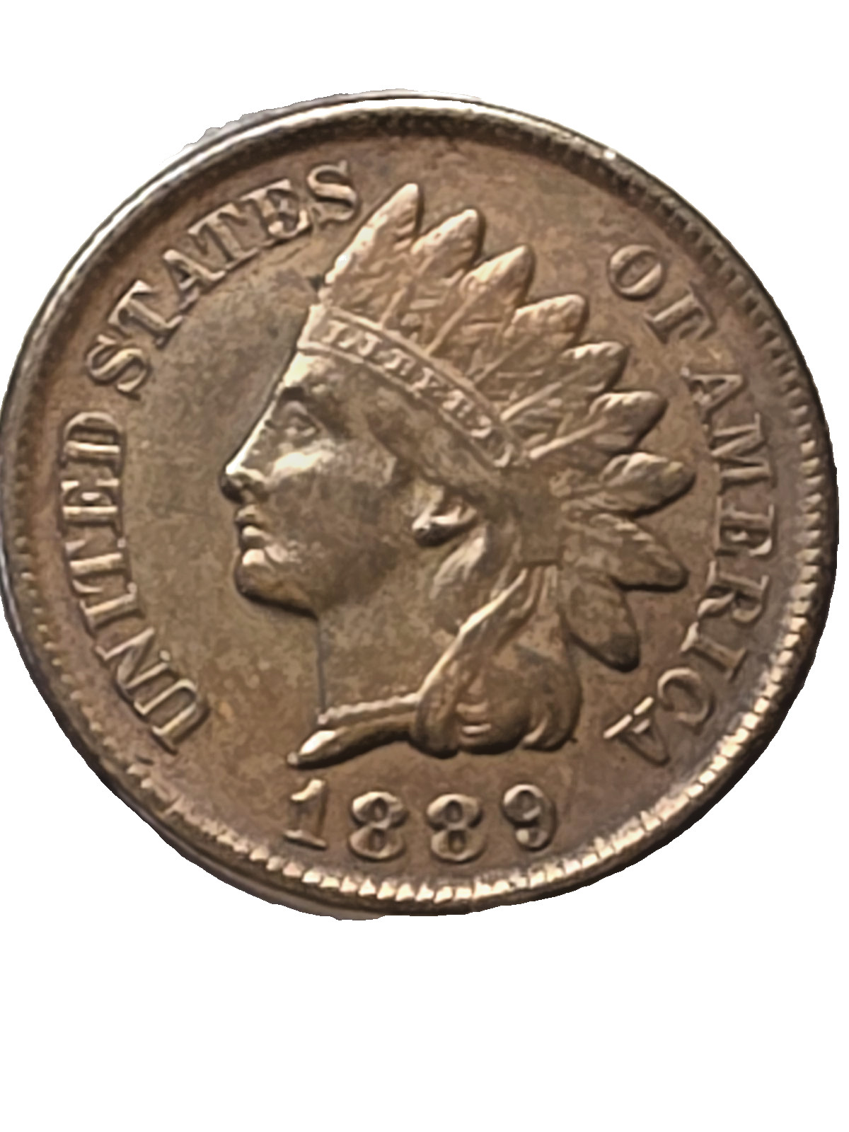 1889 Indian Head Cent * Rich Brown With Great Details