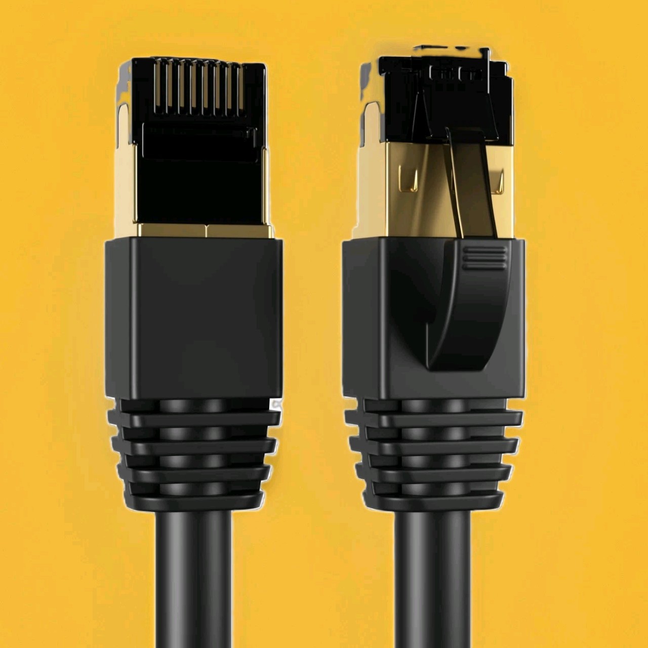CAT8 Ethernet Cable | 75 FT | Super Speed 40Gbps | LAN Wire | Black | 183