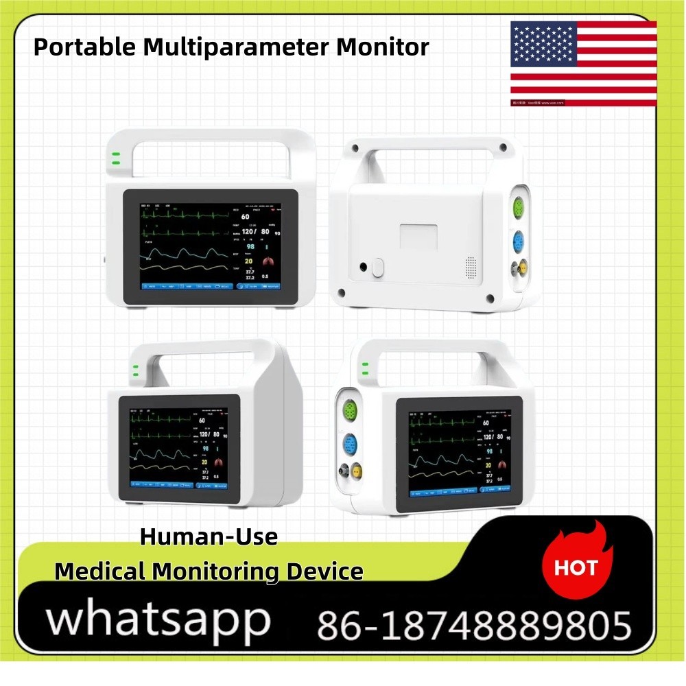 5‘' Touch Screen Portable Multi-parameter Medical Patient Monitor US STOCK E5