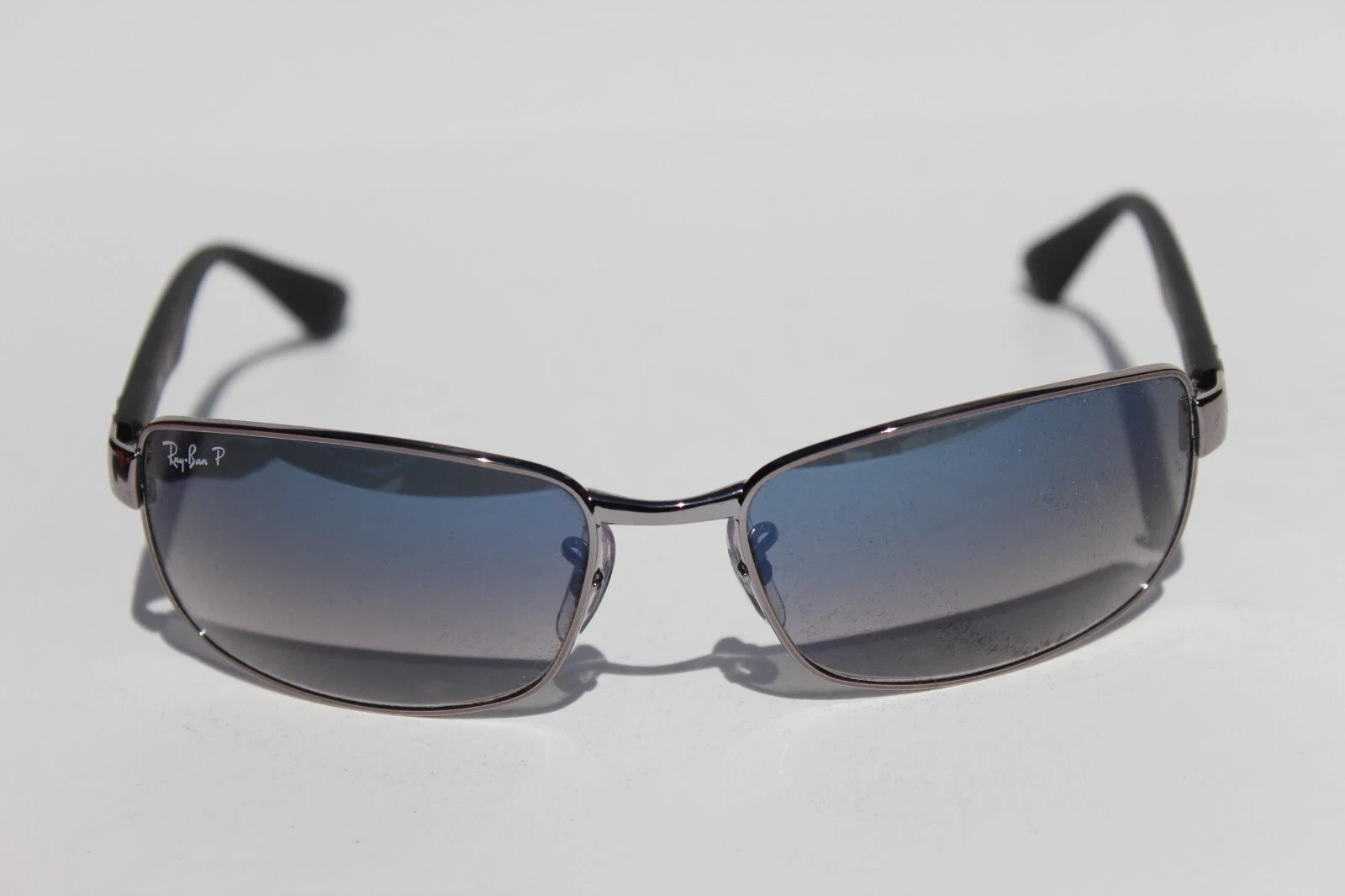 Ray-Ban RB3478 POLARIZED Sunglasses Silver/Blue Gradient 004/78 NEW